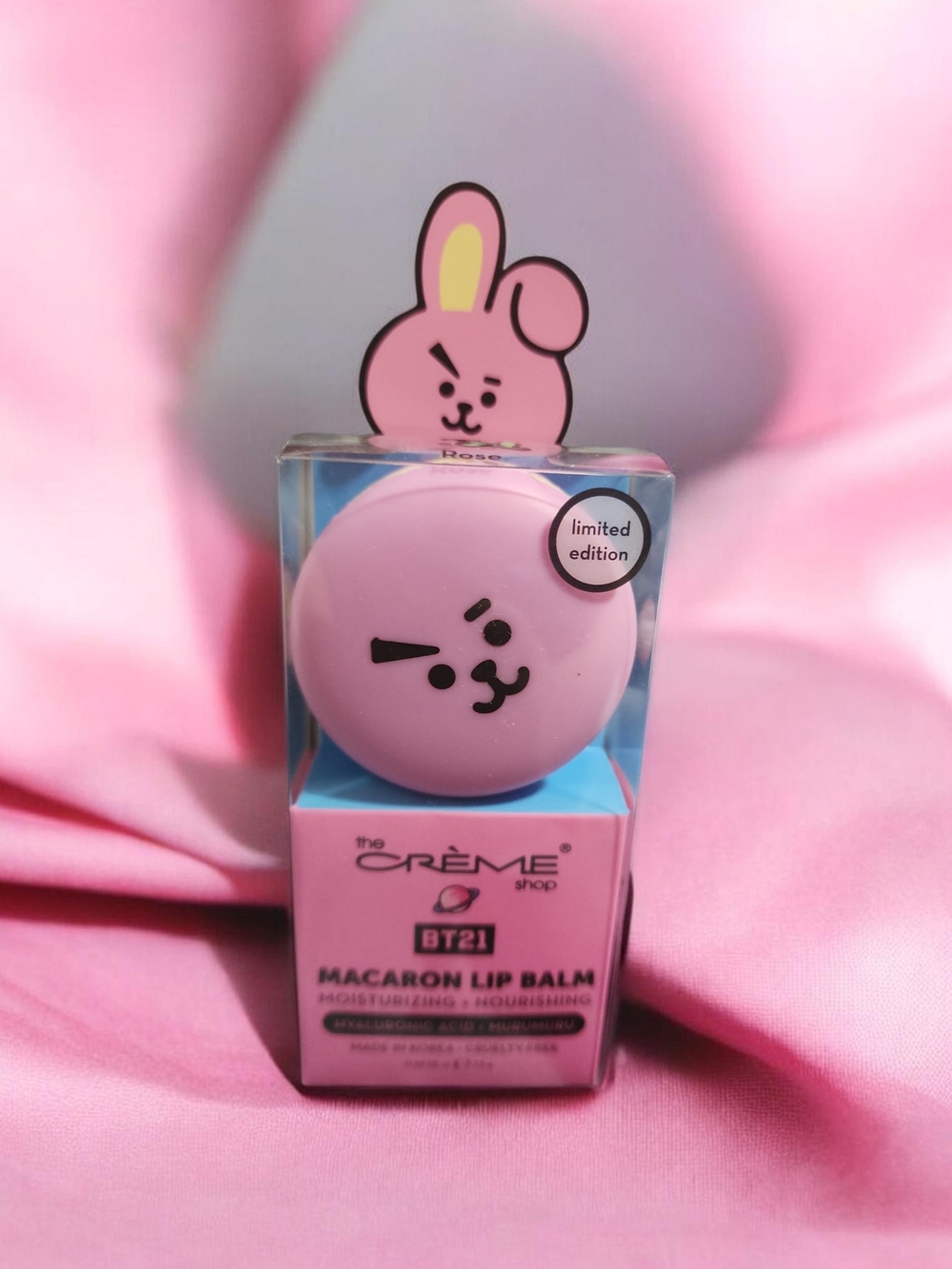 The Crème Shop Rose Macaron Lip Balm - Pink